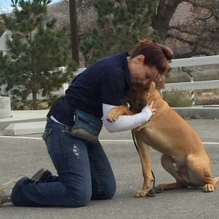 Tami and German Shepherd